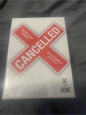 Source Unknown Cancelled Party Card Game - White & Red